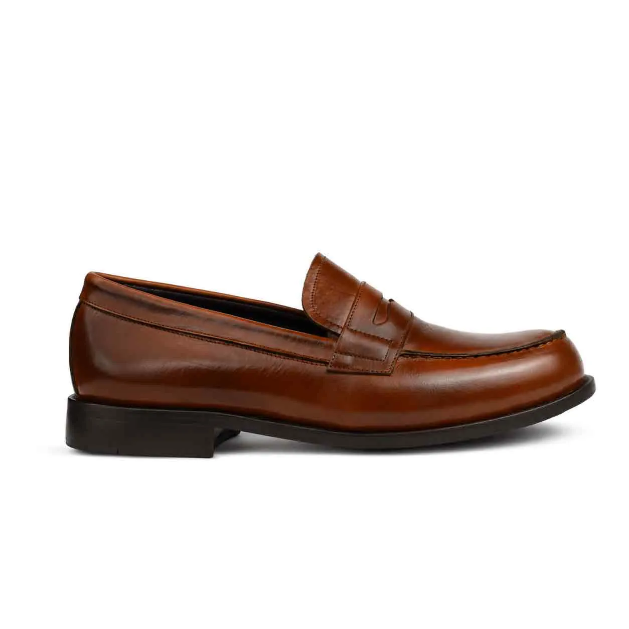 Moccasin pour homme confort 264 marron cuir miniature